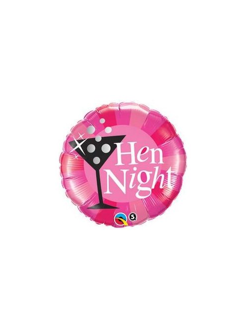 18 inch-es Hen Night! Rózsaszín Fólia Lufi Lánybúcsúra q15828 