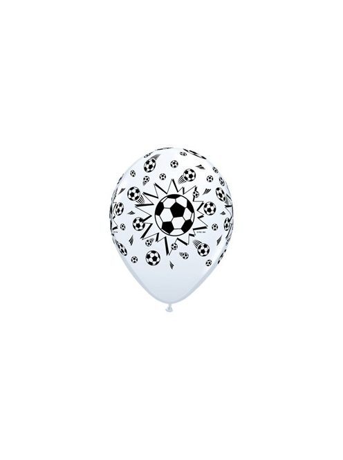 11 inch-es Soccer Balls White - Focilabdás Lufi (6 db/csomag)