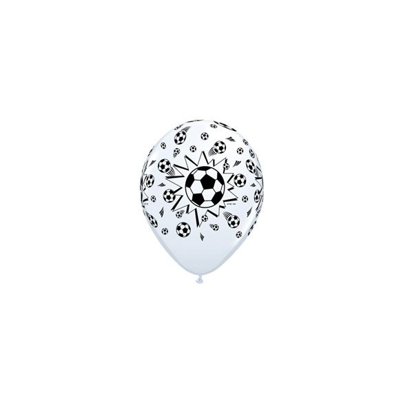 11 inch-es Soccer Balls White - Focilabdás Lufi (6 db/csomag)