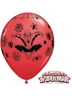  11 inch-es Pókember - Marvel's Spiderman Red Lufi (6 db/csomag)