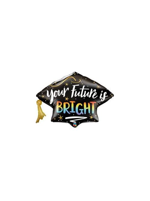 Your Future is Bright Grad Cap Fólia Lufi Ballagásra, 103 cm