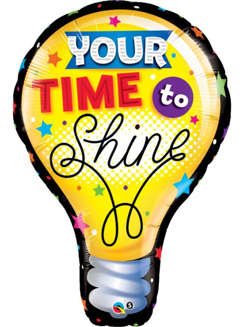 40 inch-es Your Time To Shine Ballagási Fólia Lufi