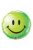 18 inch-es Zöld Mosolygós Arc - Smile Face Yellow Fólia Lufi