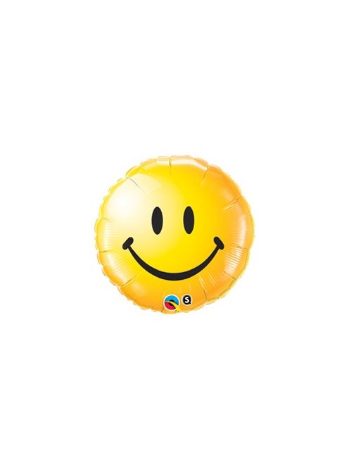 18 inch-es Sárga Mosolygós Arc - Smile Face Yellow Fólia Lufi