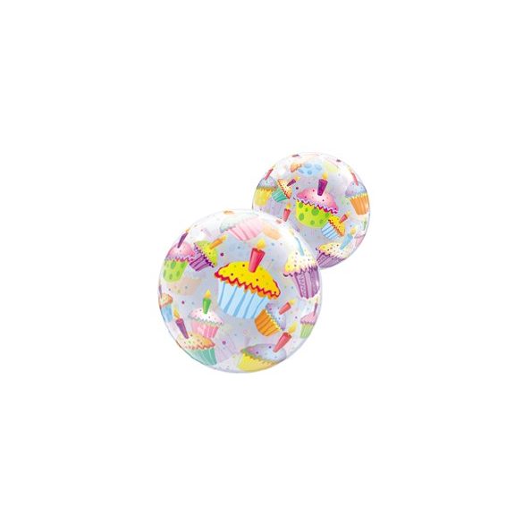 Muffin Mintás Buborék Lufi, 56 cm