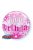 22 inch-es Birthday Pink Starburst Sparkle Szülinapi Bubble Lufi