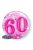 60-as Rózsaszín Szikrázó Csillag Mintás Szülinapi Buborék Lufi, 56 cm
