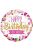 18 inch-es Happy Birthday to You Pink & Gold Szülinapi Fólia Lufi