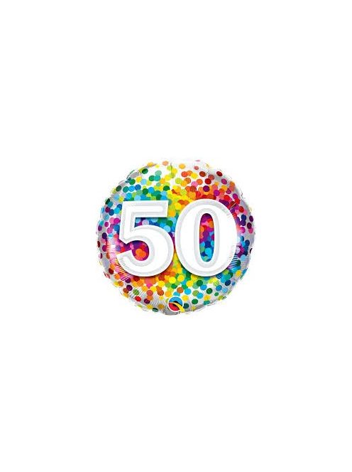 50-es Számos Héliumos Fólia Lufi, 46 cm