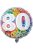  80-as számos Rainbow Confetti Szülinapi Héliumos Fólia Lufi 46 cm