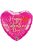 Boldog Valentin Napot Pink Szerelmes Szív Héliumos Fólia Lufi, 46 cm