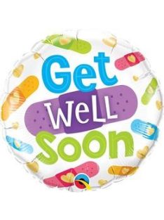 18 inch-es Get Well Soon Bandages Fólia Lufi