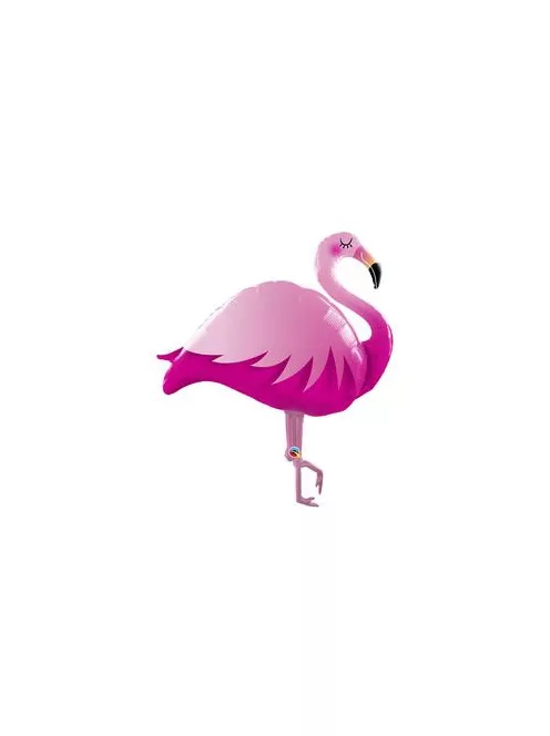 Pink Flamingó  Fólia Lufi, 117 cm