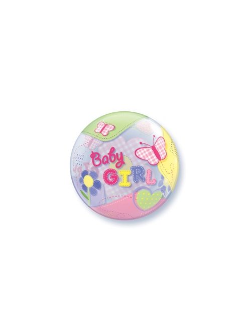 22 inch-es Baby Girl Butterflies Bubble Lufi Babaszületésre