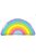 Szivárvány - Radiant Rainbow Héliumos Fólia Lufi, 91 cm