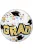 22 inch-es Congrats Grad Stars & Dots- Ballagási Bubbles Lufi
