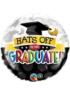 18 inch-es Hats Off To The Graduate! Ballagási Fólia Lufi