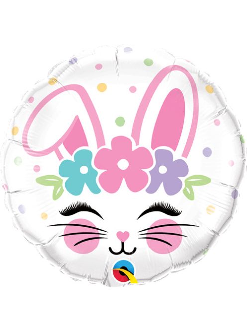 18 inch-es Nyuszi Arc - Bunny Face Húsvéti Fólia Lufi