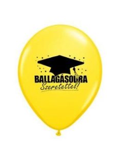 11 inch-es Ballagásodra Szeretettel! Sárga Latex Lufi 