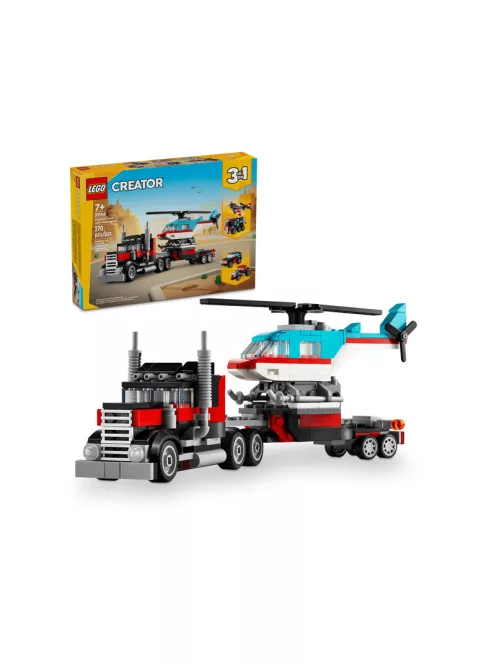 LEGO Creator 31146 Platós teherautó és helikopter