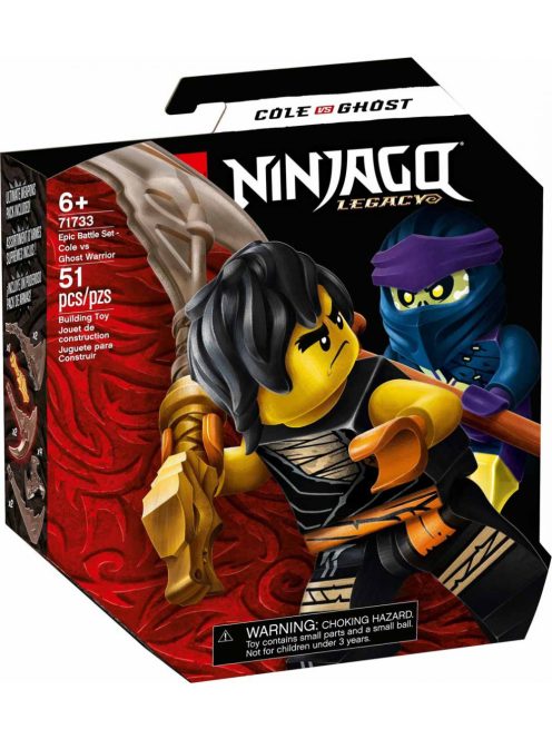 LEGO Ninjago 71733 Hősi harci készlet - Cole vs Kí