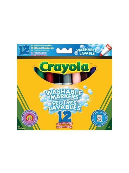 Crayola Lemosható vastag filctoll 12db