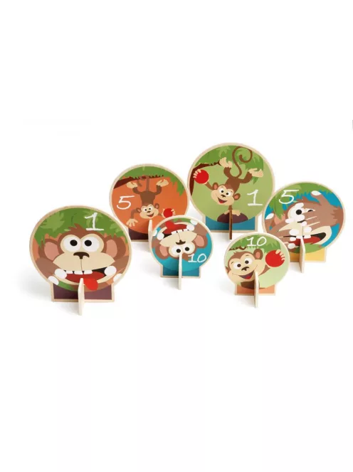 Célbadobó ügyességi játék, Majmok Scratch Europe